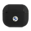 BMW BMA3SSLBK AirPods 3 tok fekete Eredeti Bőr Ezüst Logó thumbnail