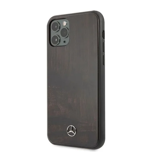 Mercedes Wood Line Rosewood tok iPhone 11 Pro - barna - 2