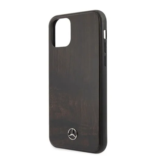 Mercedes Wood Line Rosewood tok iPhone 11 Pro - barna - 3