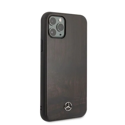 Mercedes Wood Line Rosewood tok iPhone 11 Pro - barna - 5