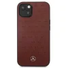 Mercedes MEHCP13SPSQRE iPhone 13 mini 5,4" piros hardcase bőr csillag mintázatú tok thumbnail