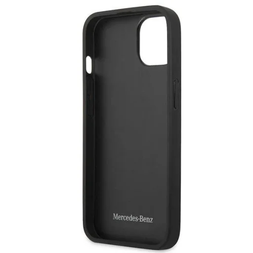 Mercedes MEHCP13SPSQRE iPhone 13 mini 5,4" piros hardcase bőr csillag mintázatú tok - 7