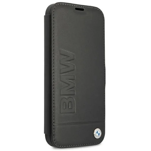  iPhone 13 mini 5,4" fekete BMW BMFLBKP13SSLLBK fliptok Signature tok - 3