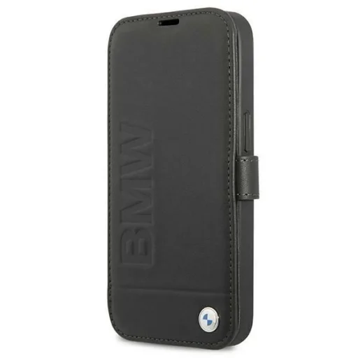  iPhone 13 mini 5,4" fekete BMW BMFLBKP13SSLLBK fliptok Signature tok - 1