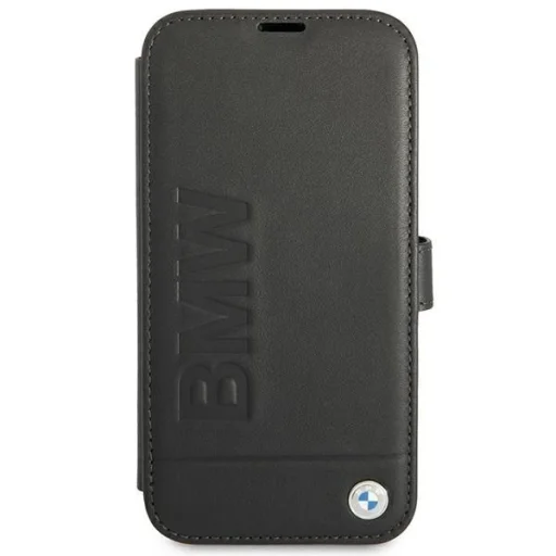  iPhone 13 mini 5,4" fekete BMW BMFLBKP13SSLLBK fliptok Signature tok - 2
