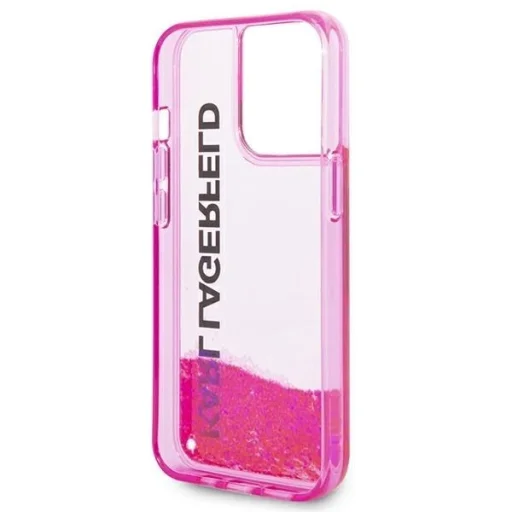 Karl Lagerfeld KLHCP14XLCKVF iPhone 14 Pro Max 6.7" rózsaszín / rózsaszín hardcase Liquid Glitter Elong tok - 7