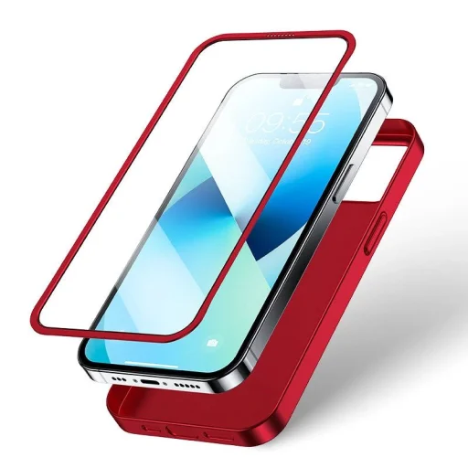 Joyroom 360 Full Case tok és üvegfólia iPhone 13-hoz piros (JR-BP927 piros) - 4