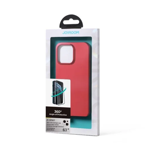 Joyroom 360 Full Case tok és üvegfólia iPhone 13-hoz piros (JR-BP927 piros) - 5