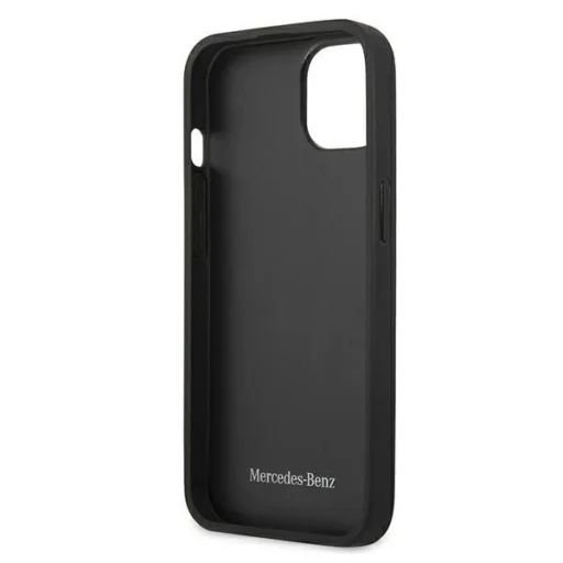 Mercedes MEHCP13SCDONA iPhone 13 mini 5,4" sötétkék tok bőr perforált terület - 7