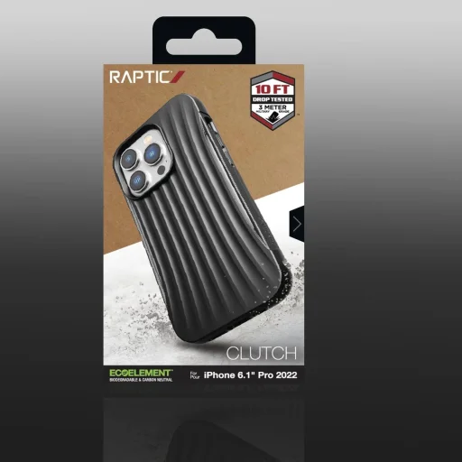 Raptic X-Doria Clutch tok iPhone 14 Pro hátlap fekete - 5