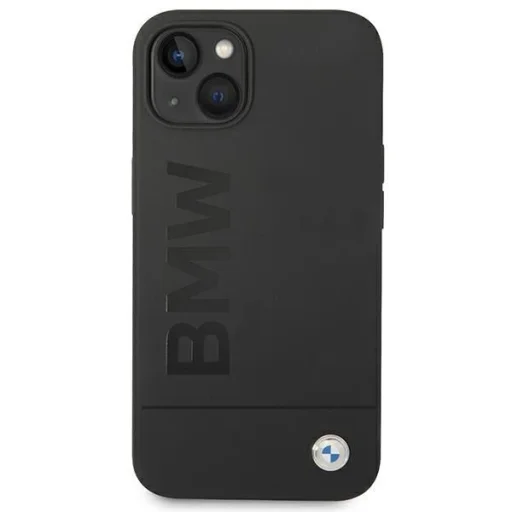  Apple iPhone 14 Plus 6.7" fekete / fekete BMW BMHMP14MSLBLBK keménytok Szilikon Aláírás Logó Magsafe tok - 4