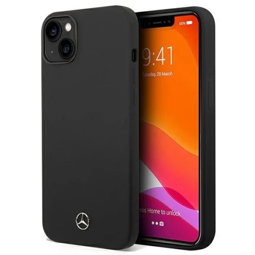 Mercedes Silicone Line tok iPhone 14 Plus - fekete - 1