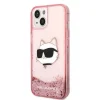 Karl Lagerfeld Glitter Choupette Head tok iPhone 14 Plus - rózsaszín thumbnail
