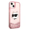 Karl Lagerfeld Glitter Choupette Head tok iPhone 14 Plus - rózsaszín thumbnail