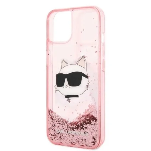 Karl Lagerfeld Glitter Choupette Head tok iPhone 14 Plus - rózsaszín - 6