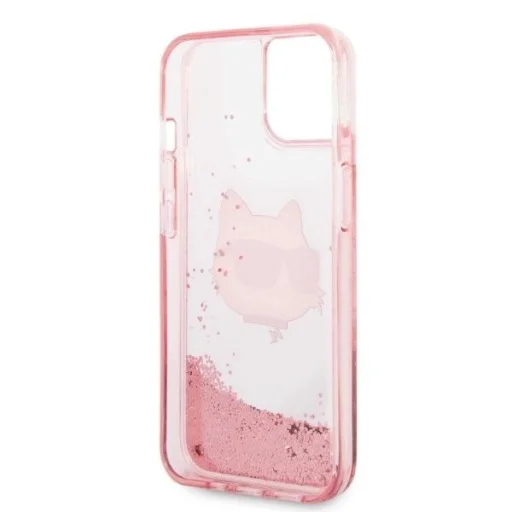 Karl Lagerfeld Glitter Choupette Head tok iPhone 14 Plus - rózsaszín - 7