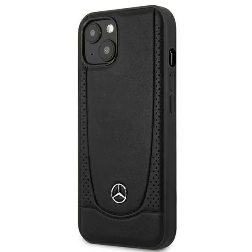 Mercedes MEHCP15MARMBK iPhone 15 Plus 6.7" fekete/fekete keménytok bőrből Urban tok - 2