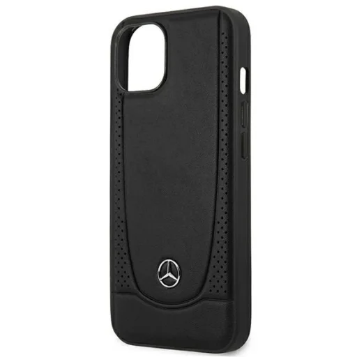 Mercedes MEHCP15MARMBK iPhone 15 Plus 6.7" fekete/fekete keménytok bőrből Urban tok - 6