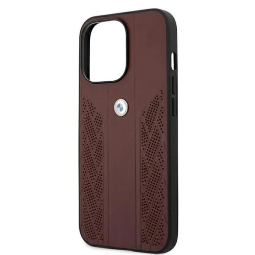  iPhone 13 Pro/13 6,1" Piros BMW BMHCP13LRSPPR Kemény bőrtok, Curve Perforate - 6