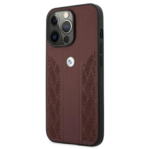  iPhone 13 Pro/13 6,1" Piros BMW BMHCP13LRSPPR Kemény bőrtok, Curve Perforate - 2