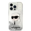 Karl Lagerfeld KLHCP14LLNKHCH iPhone 14 Pro 6.1" ezüst/ezüst glitteres Karl fej tok - 3