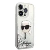 Karl Lagerfeld KLHCP14LLNKHCH iPhone 14 Pro 6.1" ezüst/ezüst glitteres Karl fej tok - 4