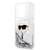 Karl Lagerfeld KLHCP14LLNKHCH iPhone 14 Pro 6.1" ezüst/ezüst glitteres Karl fej tok - 6