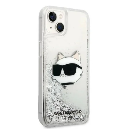 Karl Lagerfeld KLHCP14MLNHCCS iPhone 14 Plus 6,7" ezüst/ezüst hardcase csillogó Choupette fej tok - 4