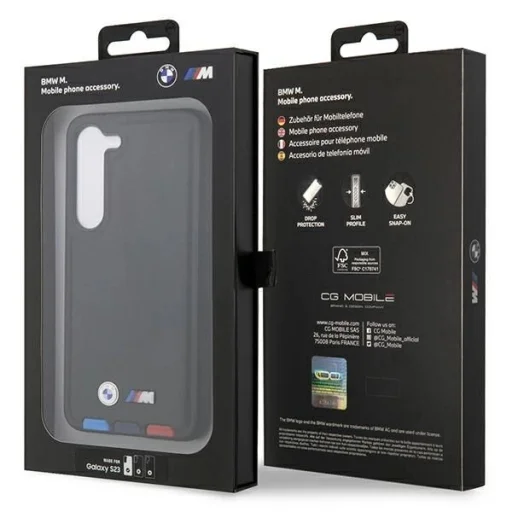 BMW BMHCS23S22PTDK S23 S911 fekete/fekete bőr bélyeg Tricolor tok - 8