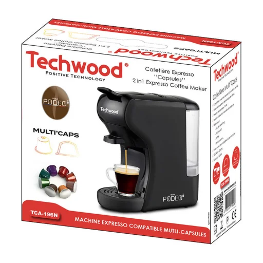 Techwood TCA-196N kapszulás kávéfőző (fekete) - 3