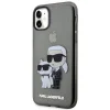 Karl Lagerfeld KLHCN61HNKCTGK iPhone 11 6.1" fekete/fekete keménytok Karl & Choupette thumbnail