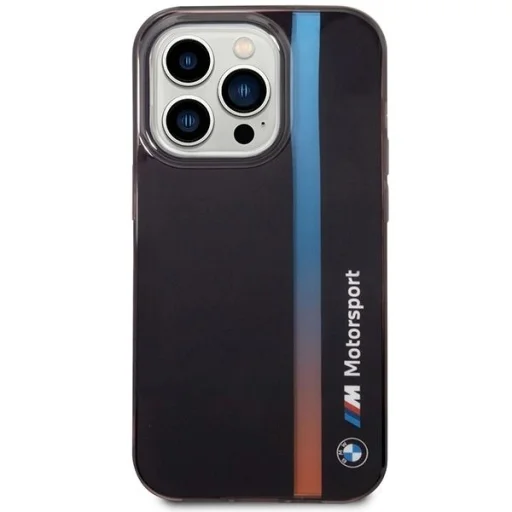  iPhone 14 Pro 6.1" fekete/fekete BMW BMHCP14L22HVGV IML Tricolor Stripe tok - 3