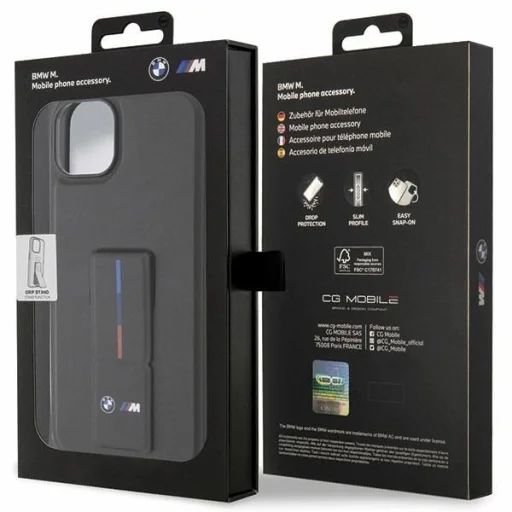  Apple iPhone 14 6.1" Fekete/Fekete BMW BMHCP14S22GSLK Merev Tok Grip Hot Stamp tok - 8