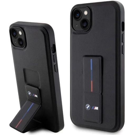  Apple iPhone 14 6.1" Fekete/Fekete BMW BMHCP14S22GSLK Merev Tok Grip Hot Stamp tok - 1