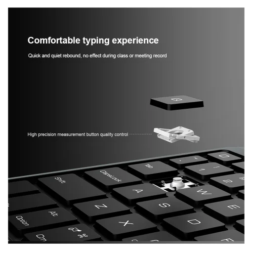 Nillkin Bumper Link Billentyűzetes Fliptok (Háttérvilágítással) iPad Air 10.9 2020/Air 4/Air 5/Pro 11 2020/2021/2022 Fekete tok - 4