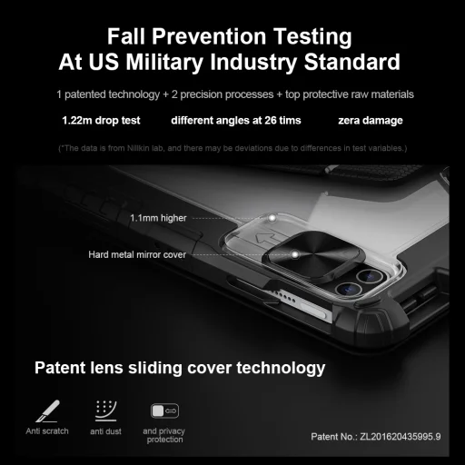 Nillkin Bumper Link Billentyűzetes Fliptok (Háttérvilágítással) iPad Air 10.9 2020/Air 4/Air 5/Pro 11 2020/2021/2022 Fekete tok - 5