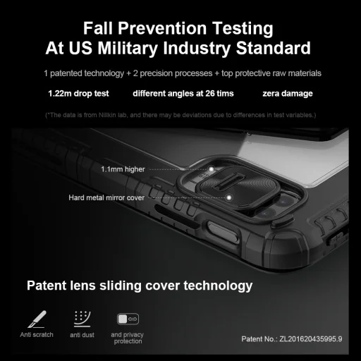 Nillkin Bumper Link Keyboard Case (Háttérvilágított Verzió) iPad 10.9 2022 / iPad 11 2025 tok Fekete - 5