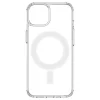 Átlátszó mágneses tok MagSafe kompatibilitással iPhone 14-hez ezüst gyűrűvel - átlátszó thumbnail