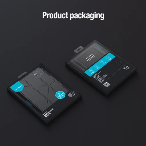 Samsung Galaxy Tab S9 Ultra fekete Nillkin Bumper PRO védőállványos tok több szögben állítható - 12