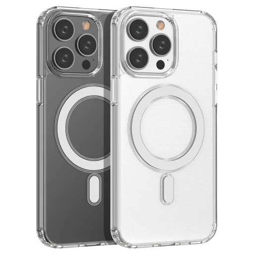 Clear Magnetic Case MagSafe gyűrűvel iPhone 14 Pro Max-hoz - átlátszó tok - 7