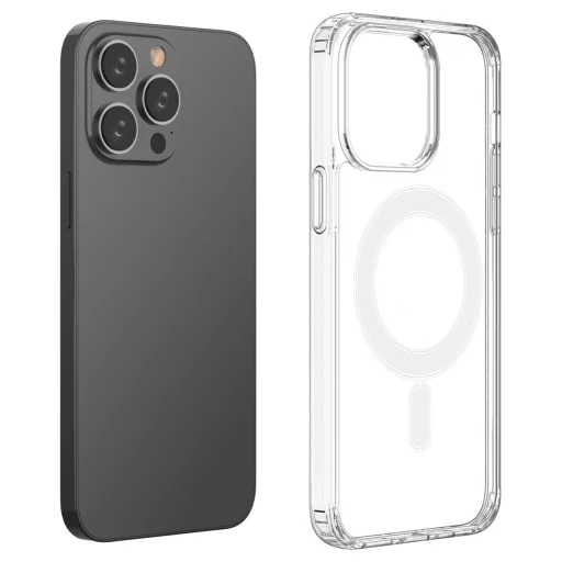 Clear Magnetic Case MagSafe gyűrűvel iPhone 14 Pro Max-hoz - átlátszó tok - 8