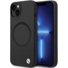  iPhone 14 Fekete Signature Liquid Silicone MagSafe BMW BMHMP14SSILBK2 tok