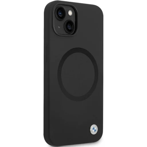  iPhone 14 Fekete Signature Liquid Silicone MagSafe BMW BMHMP14SSILBK2 tok - 5