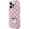  iPhone 15 Pro Max Karl Lagerfeld Monogram Choupette tok - rózsaszín thumbnail