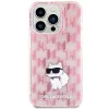  iPhone 15 Pro Max Karl Lagerfeld Monogram Choupette tok - rózsaszín thumbnail
