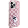  iPhone 15 Pro Max Karl Lagerfeld Monogram Choupette tok - rózsaszín thumbnail