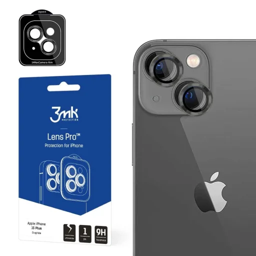 Apple iPhone 15 Plus - 3mk Lens Protection Pro Grafit üvegfólia - 1