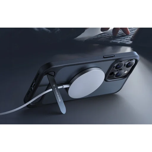 Torras UPRO Pstand tok iPhone 15 Pro Max (fekete) - 8