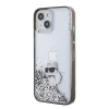  iPhone 15 Átlátszó Karl Lagerfeld Liquid Glitter Choupette tok thumbnail