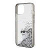  iPhone 15 Átlátszó Karl Lagerfeld Liquid Glitter Choupette tok thumbnail